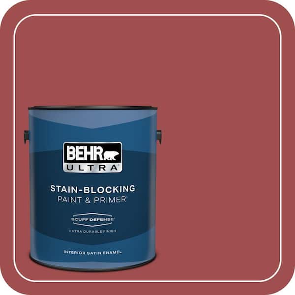 BEHR PREMIUM PLUS #M150-7 Sweet Cherry Enamel Low Odor & Primer (2)