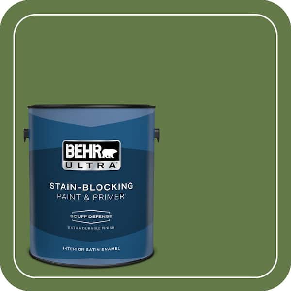 BEHR PREMIUM PLUS #M370-7 Mown Grass Flat Low Odor & Primer (3)