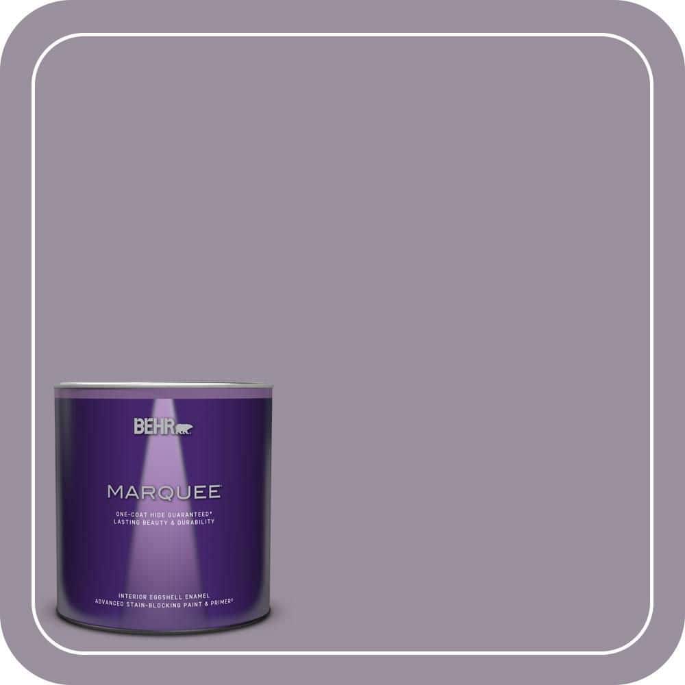 BEHR MARQUEE 1 qt. #PPU16-13 Duchess Lilac Eggshell Enamel Interior Paint & Primer