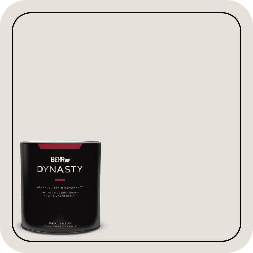 BEHR DYNASTY 1 qt. #PPU18-08 Painters White Matte Interior Stain-Blocking Paint & Primer