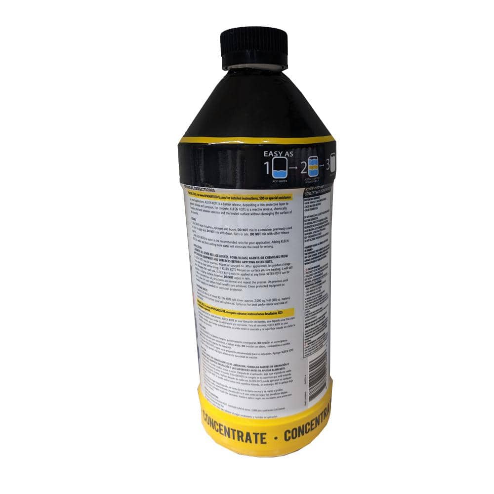 Kleen Kote 32 oz. Water Based Industrial Concrete Release and Anti-Corrosion Coating Concentrate (2)