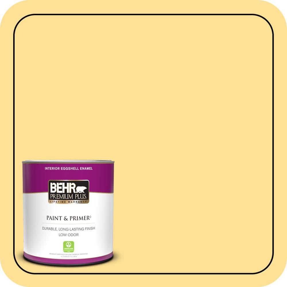 BEHR PREMIUM PLUS #330B-4 Cheerful Hue Enamel Low Odor & Primer
