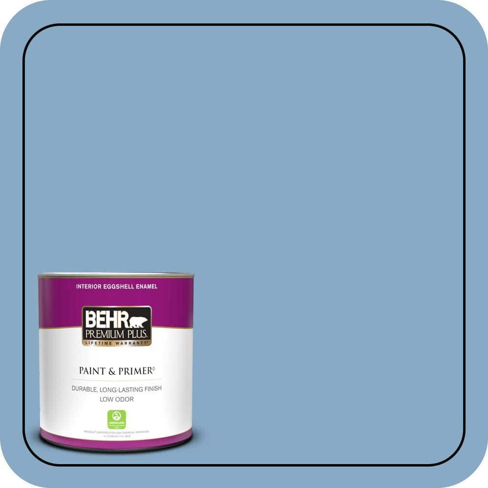 BEHR PREMIUM PLUS 1 qt. #570D-4 Colorado Springs Eggshell Enamel Low Odor Interior Paint & Primer (1)