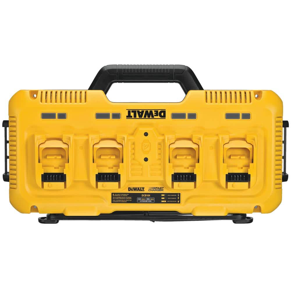 DEWALT 20V MAX Lithium-Ion 2.0Ah Battery (4-Pack) with 12V/20V/60V MAX 4-Port Lithium-Ion Battery Charger (3)