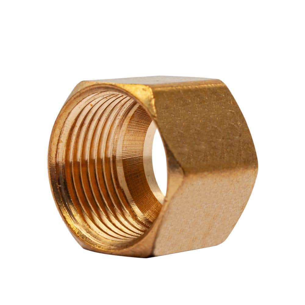 LTWFITTING 1/2 in. Brass Compression Nut Fitting (25-Pack) (1)