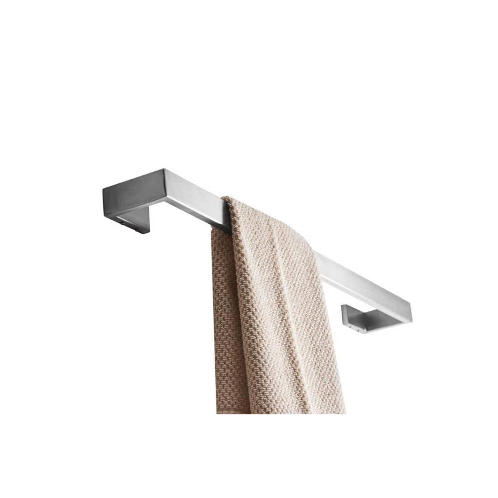 Siavonce Bathroom Towel Bar, 24 in. Single Heavy Duty Hand Towel Rack Organizer, Modern Home Decor Towel Rod in Nickel