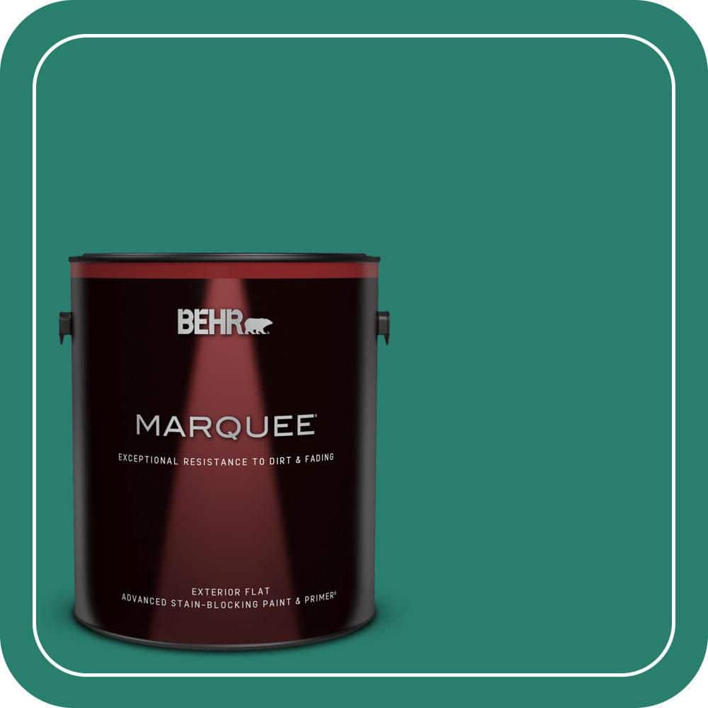 BEHR MARQUEE 1 gal. #P440-7 Mermaid Sea Flat Exterior Paint & Primer