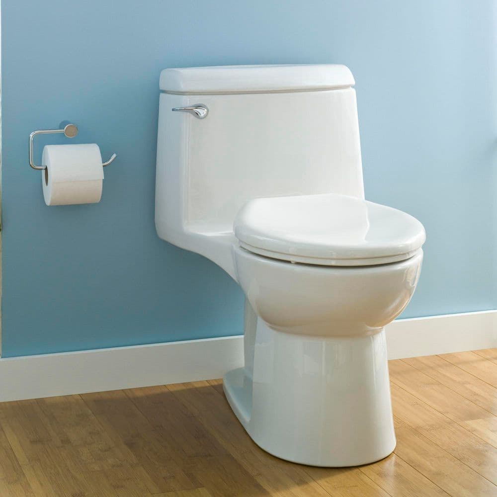 American Standard Champion Four 1-Piece 1.6 GPF Single Flush Elongated Toilet in White, Seat Included (1)