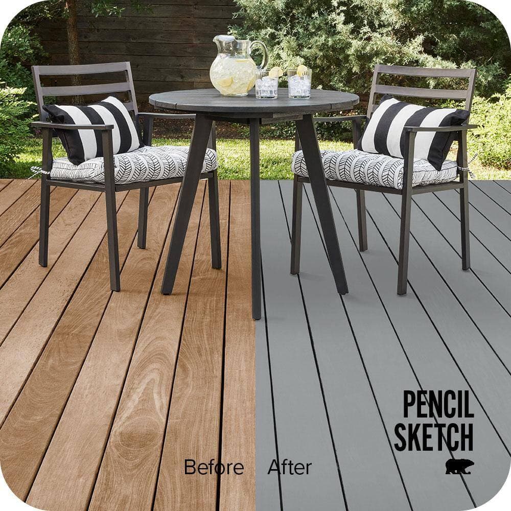 BEHR DECKplus #N500-4 Color Waterproofing Exterior Wood Stain (2)