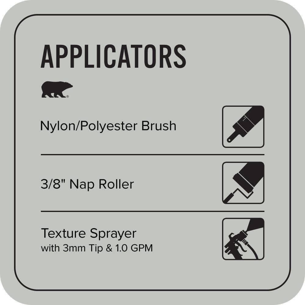 BEHR PREMIUM 1 gal. #MS-66 New England Grey Textured Low-Lustre Enamel Interior/Exterior Porch and Patio Anti-Slip Floor Paint (4)