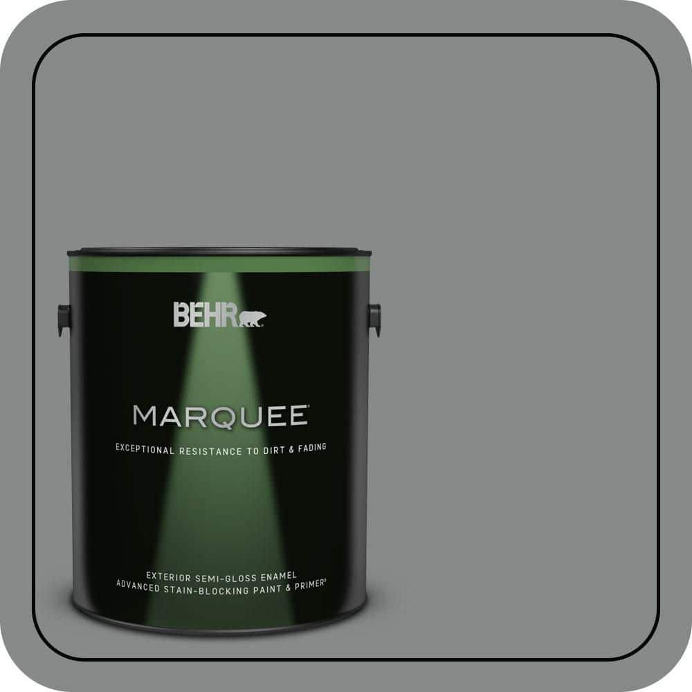 BEHR MARQUEE 1 gal. #N460-5 Slate Rock Semi-Gloss Enamel Exterior Paint & Primer