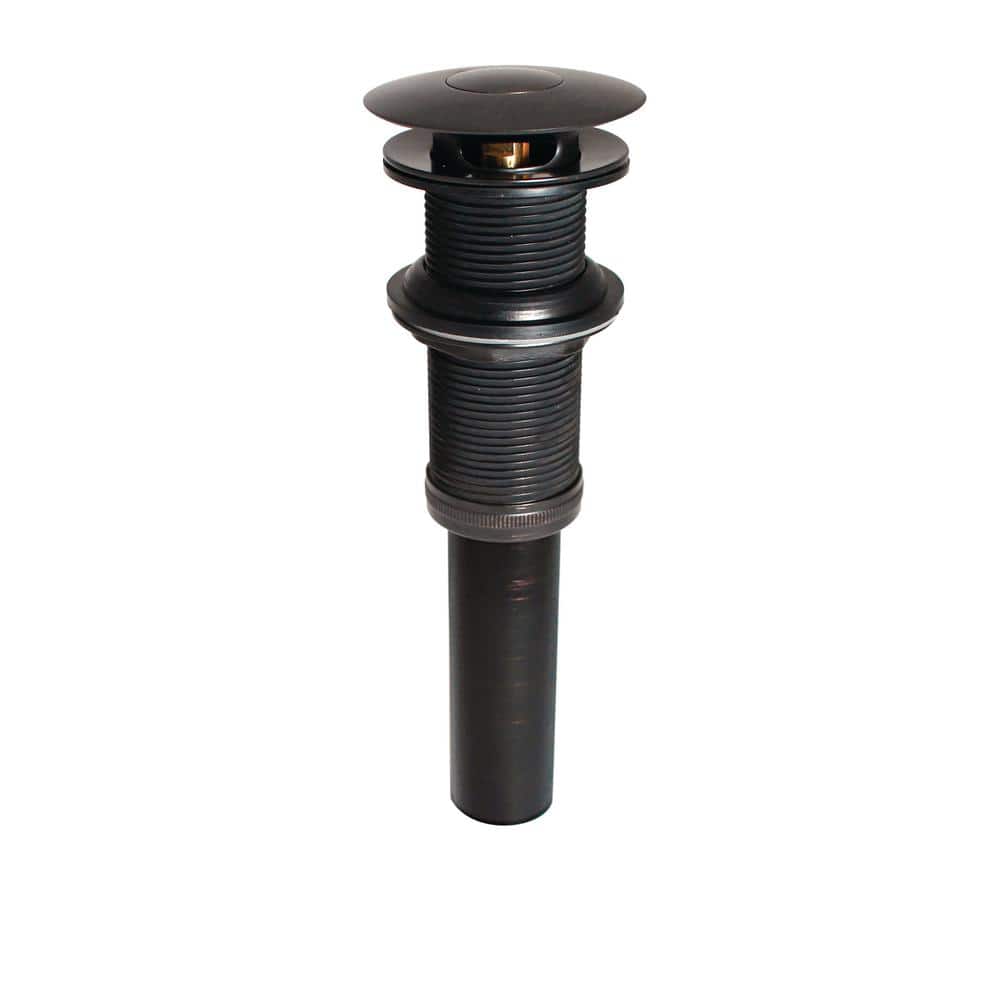 KEENEY 1-1/4 in. Push Button Bathroom Sink Drain without Overflow