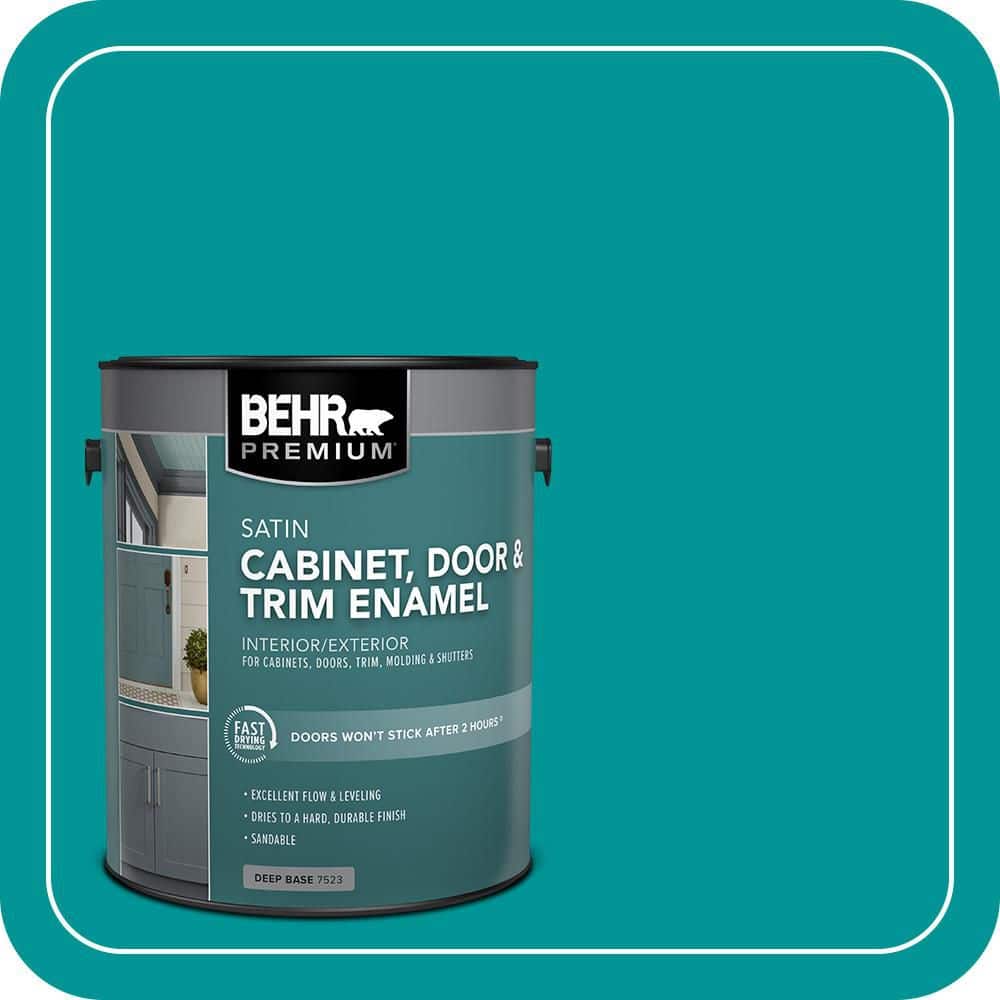 BEHR PREMIUM 1 gal. #P460-6 Paradise Landscape Satin Enamel Interior/Exterior Cabinet, Door & Trim Paint