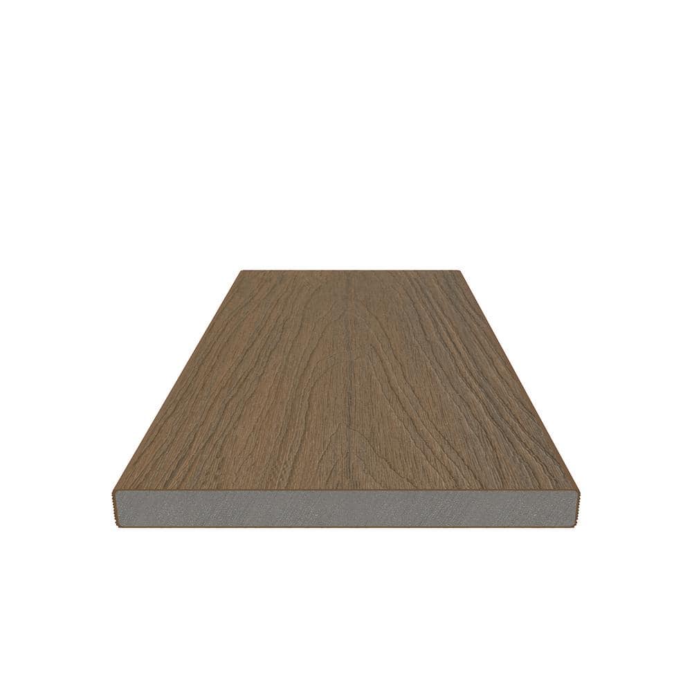 NewTechWood 1/2 in. x 5-1/2 in. x 5-3/4 ft. Peruvian Teak Flat Top Composite Fence Picket (2)