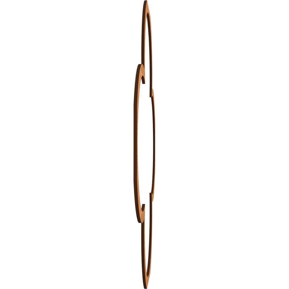 Ekena Millwork Large Woodall Fretwork 3/8 in. x 6 ft. x 6 ft. Brown Wood Decorative Wall Paneling 1-Pack (3)