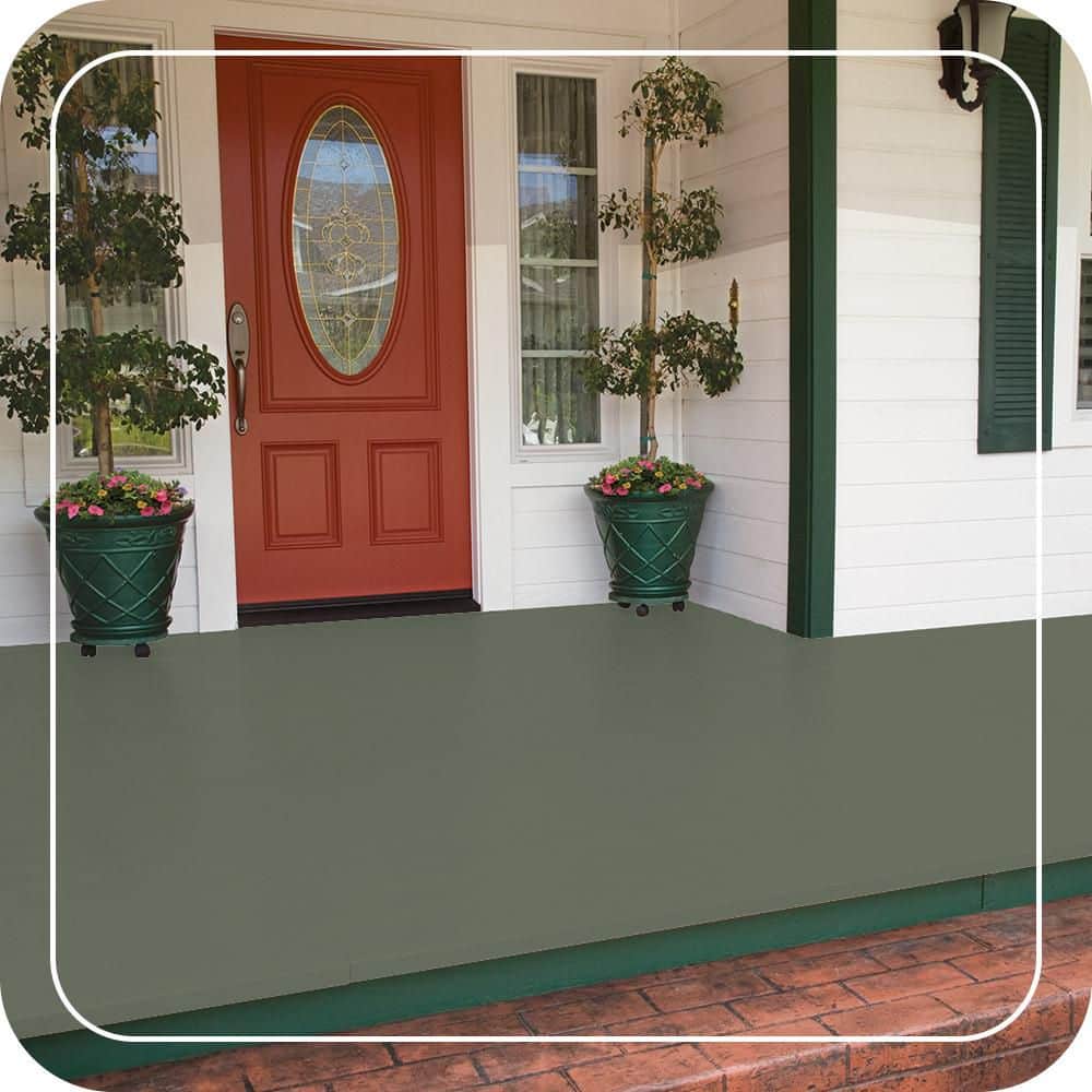 BEHR PREMIUM #PPU11-18 Low-Lustre Enamel Interior/Exterior Porch and Patio Floor Paint (2)