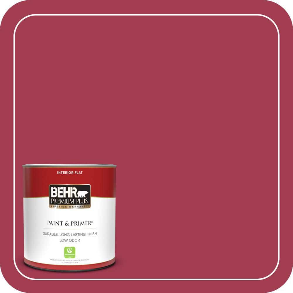 BEHR PREMIUM PLUS #S-G-120 Strawberry Daiquiri Enamel Low Odor & Primer (1)