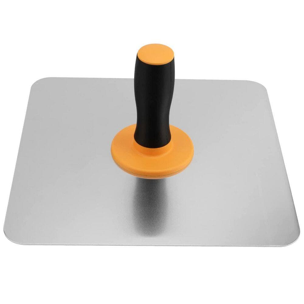 Laybus 2-Piece 12 x 12 in. Aluminium Plastering Drywall Hawk with Yellow Soft Grip Handle for Cement, Mortar, Drywall (3)