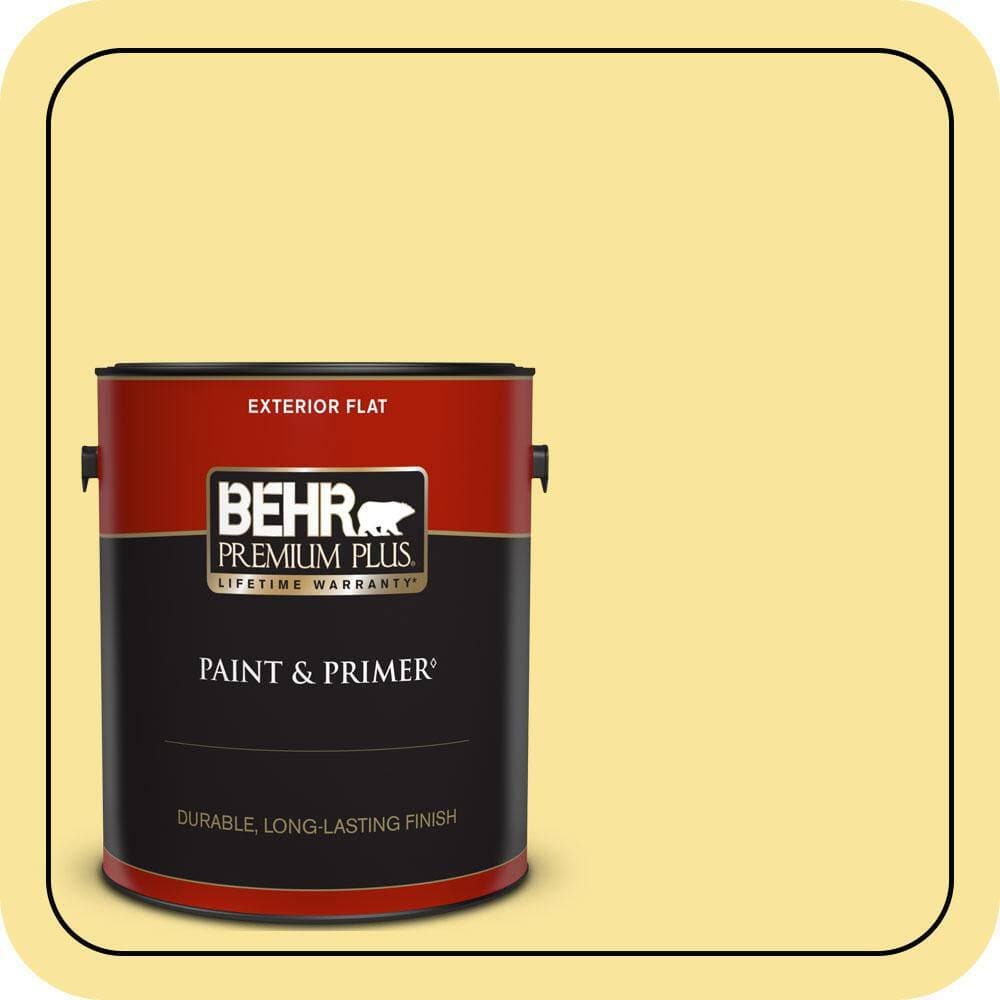 BEHR PREMIUM PLUS 1 gal. #P310-4 Storm Lightning Flat Exterior Paint & Primer