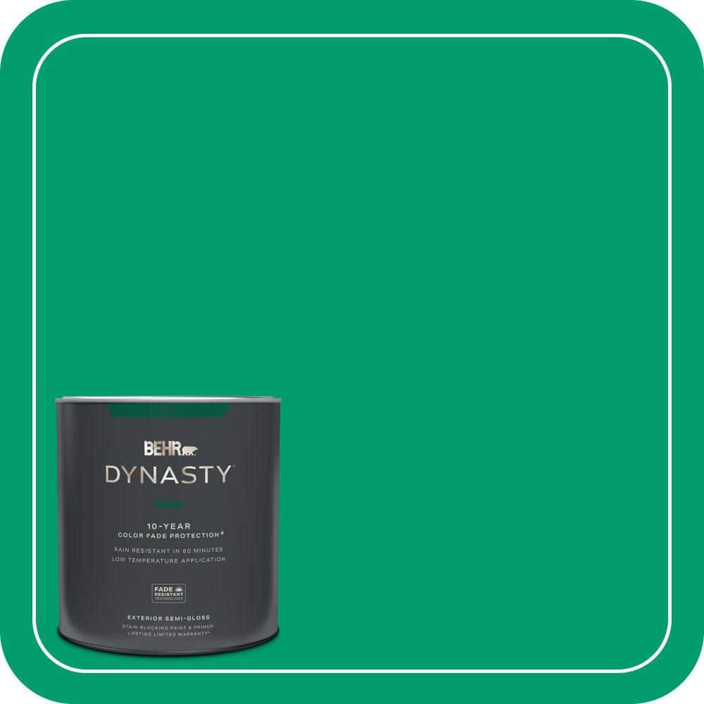 BEHR DYNASTY 1 qt. #S-G-460 Mint Sprig Semi-Gloss Exterior Stain-Blocking Paint & Primer