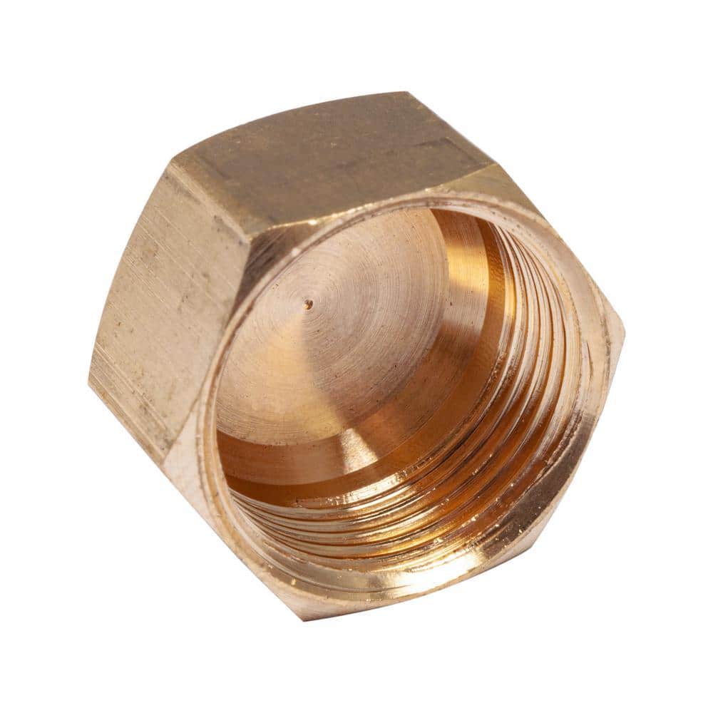 LTWFITTING 5/8 in. Brass Compression Cap Fitting (1)