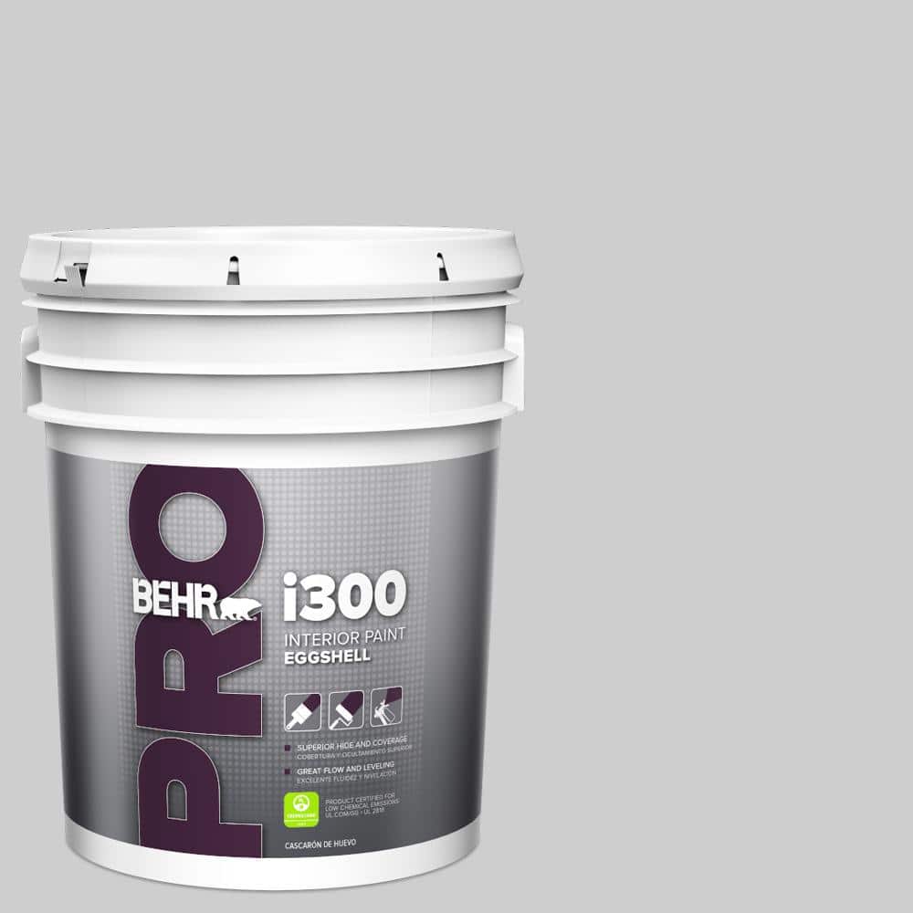 BEHR PRO 5 gal. #770E-2 Silver Screen color Eggshell Interior Paint