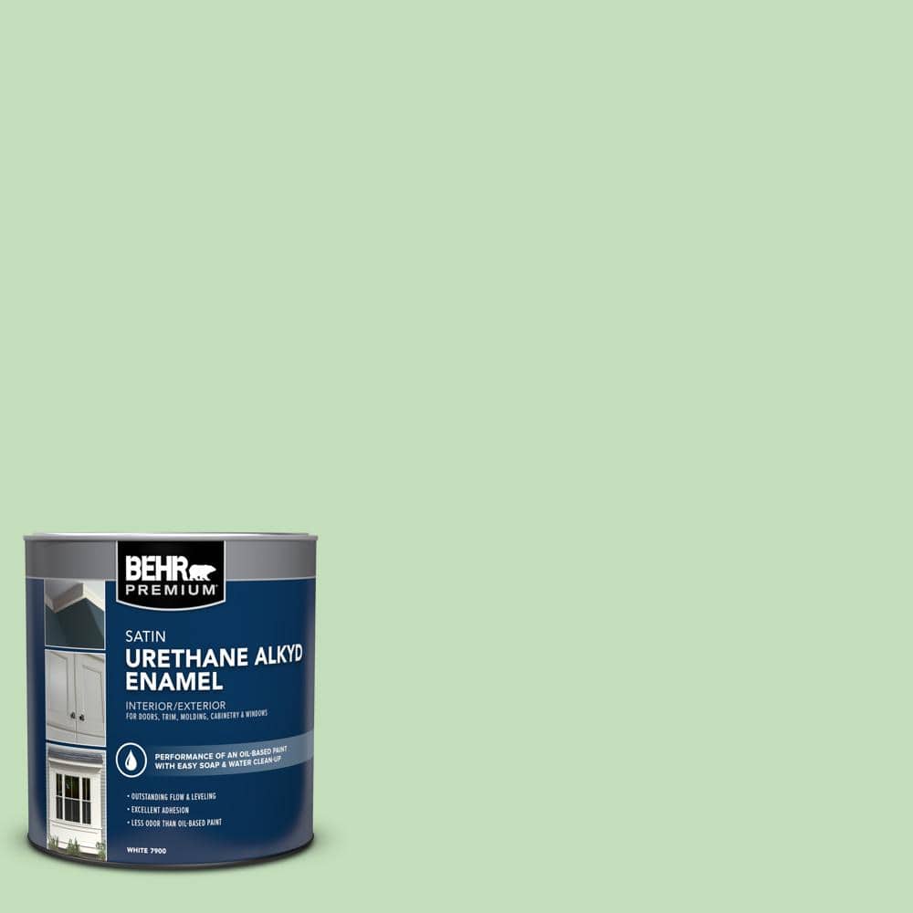 BEHR PREMIUM 1 qt. #M390-3 Galway Satin Enamel Urethane Alkyd Interior/Exterior Paint (1)