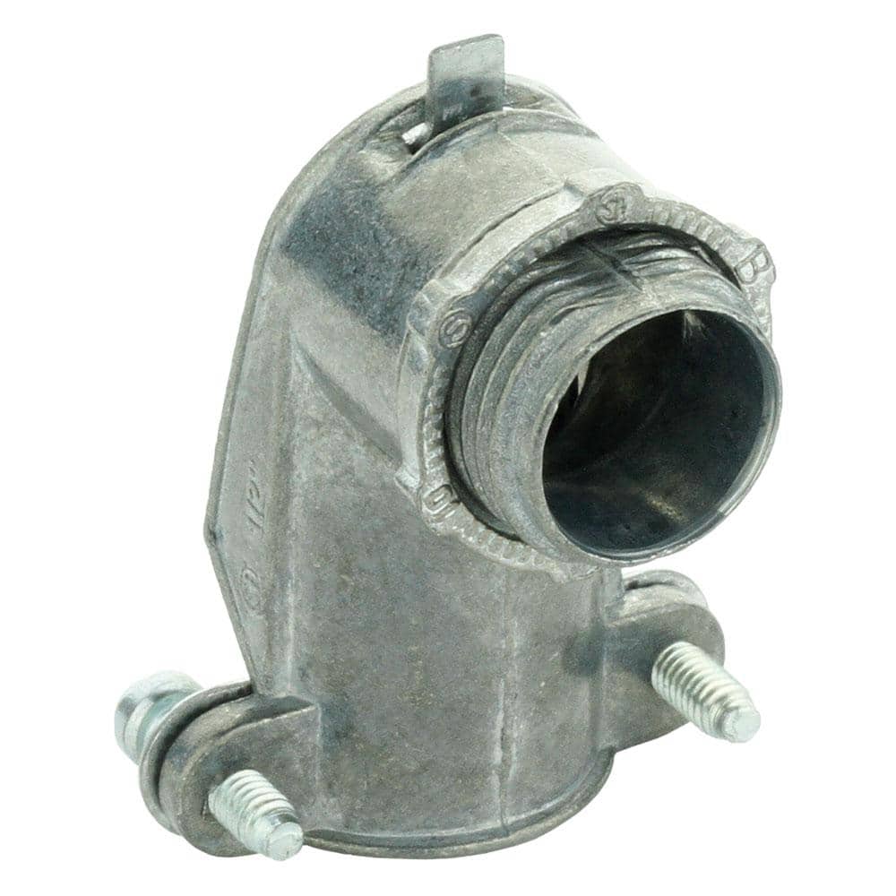 Commercial Electric 1/2 in. Flexible Metal Conduit (FMC) 90-Degree Connector (1)