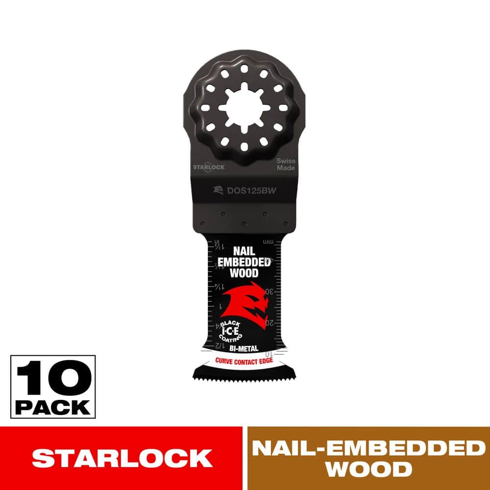 DIABLO 1-1/4 in. Demo Demon Starlock Bi-Metal Oscillating Blades for Nail-Embedded Wood (10-Pack)