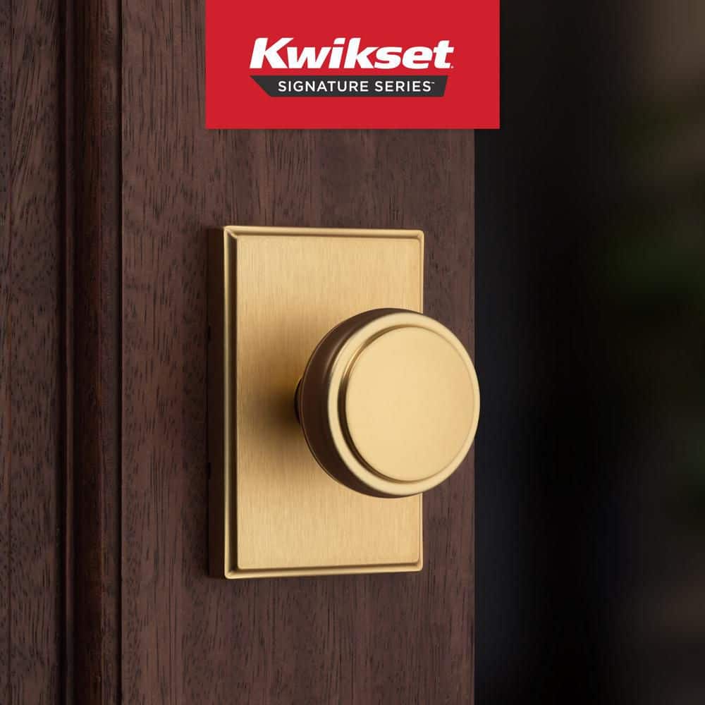 Kwikset Sora Rectangle Rose Door Knob (2)
