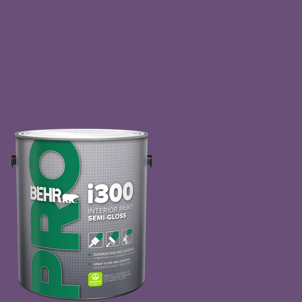 BEHR PRO 1 gal. #660B-7 Exotic Purple Semi-Gloss Interior Paint