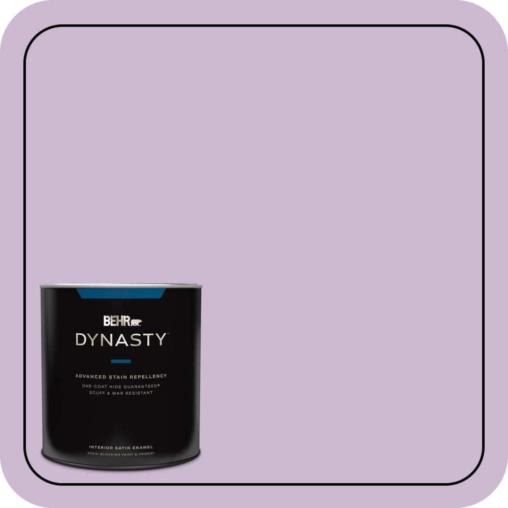 BEHR DYNASTY 1 qt. #660C-3 Sweet Petal Satin Enamel Interior Stain-Blocking Paint & Primer