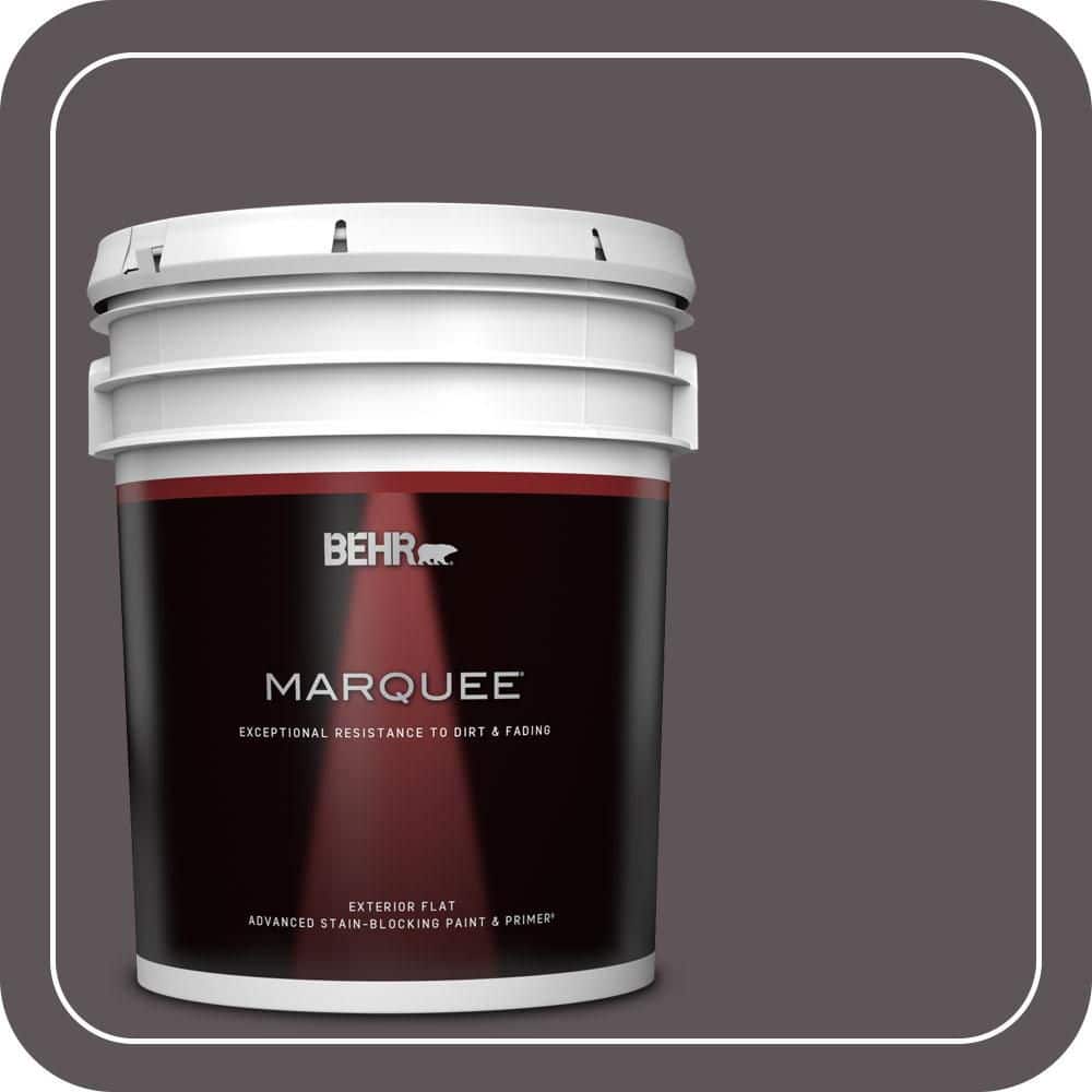 BEHR MARQUEE 5 gal. #N570-6 Virtuoso Flat Exterior Paint & Primer
