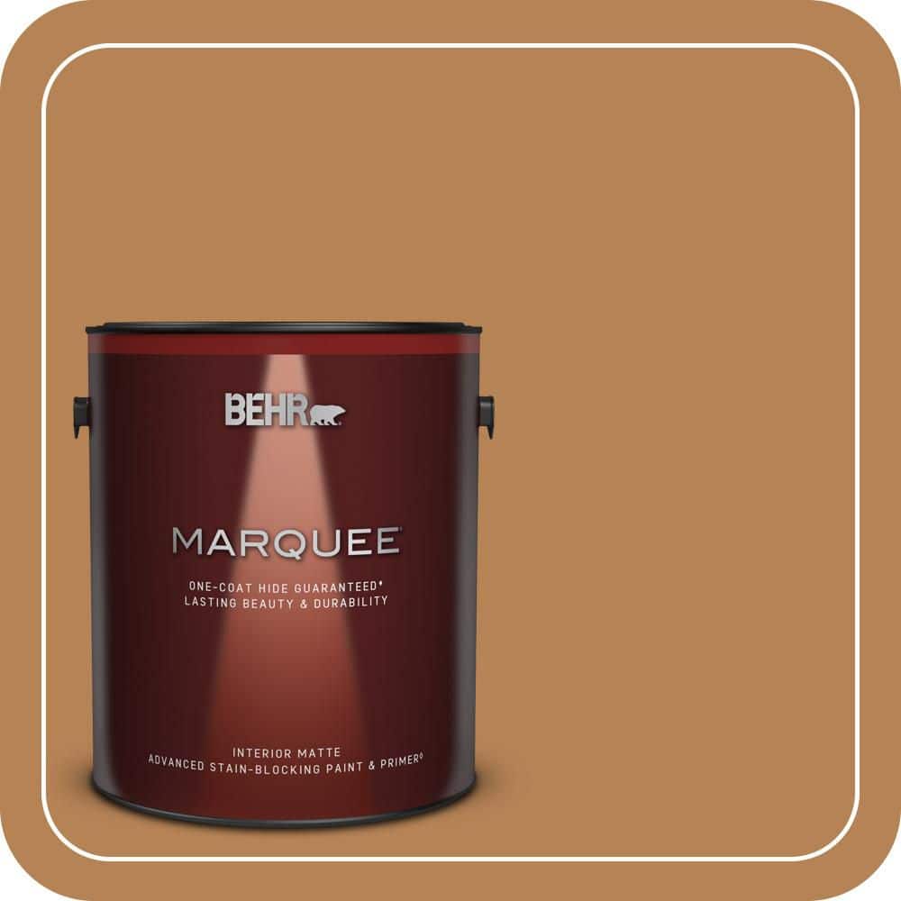 BEHR MARQUEE 1 gal. #S250-5 Roasted Cashew Matte Interior Paint & Primer