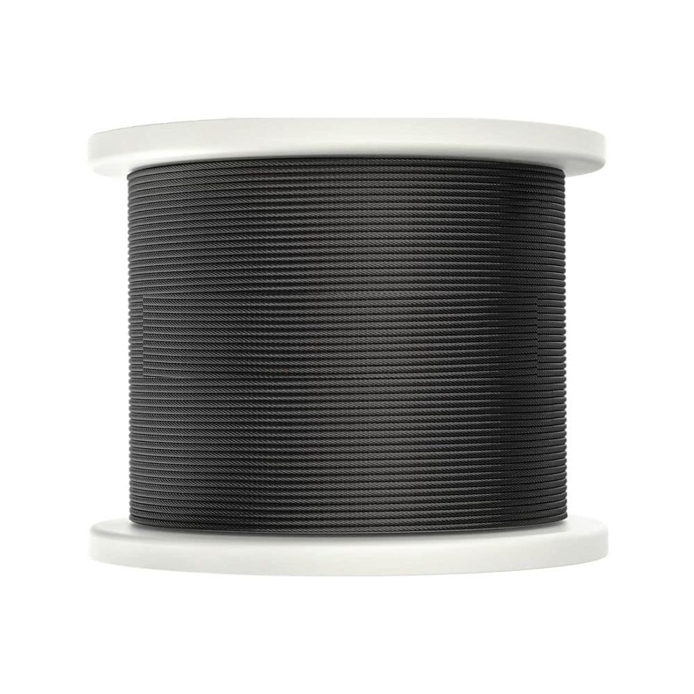 Afoxsos 600 ft. 8.04 in. W x 7.05 in. H B Silver Metal Cable, T316 Marine Grade, 1850 lbs. Breaking Strength (1)