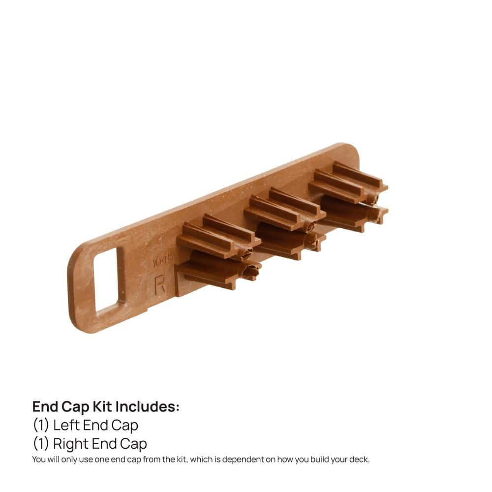 DuxxBak Water-Shedding End Cap Left and Right Kit Mahogany