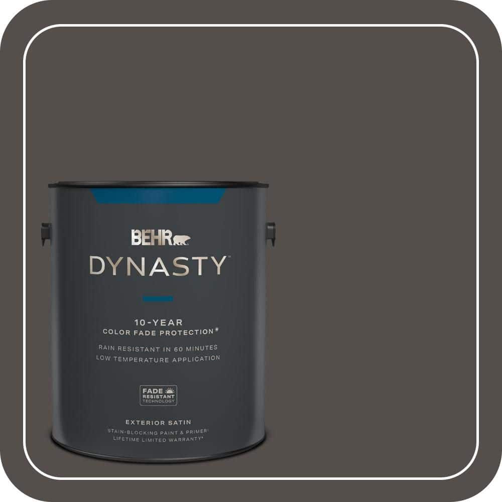 BEHR DYNASTY 1 gal. #PPU24-02 Berry Brown Satin Enamel Exterior Stain-Blocking Paint & Primer