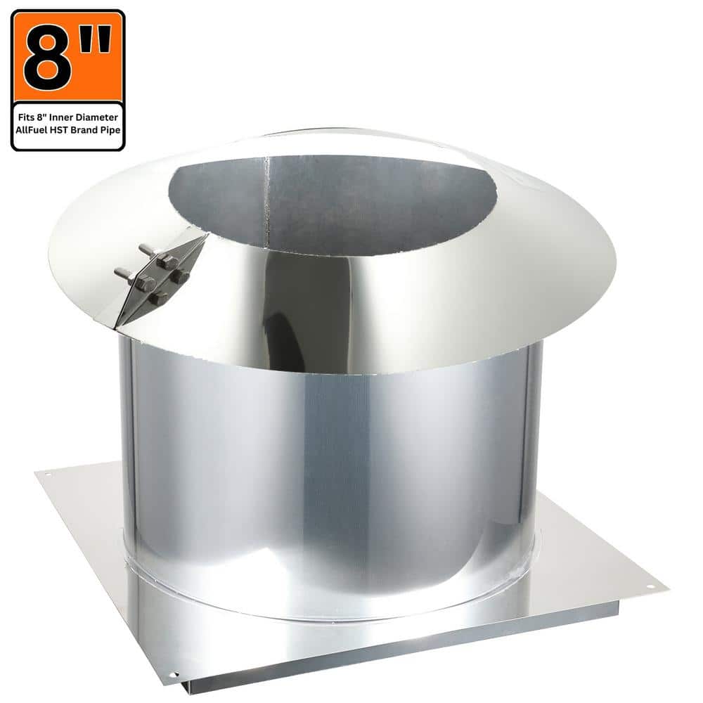 ALLFUEL HST 8 in. x 12 in. Attic Insulation Shield for Double Wall Chimney Pipe (1)
