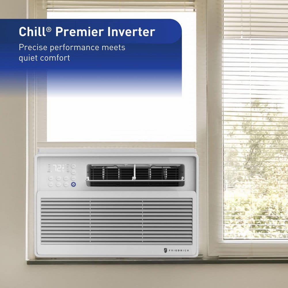 FRIEDRICH 12,000 BTU (DOE) Inverter Window Air Conditioner Cools 550 sq. ft. with Wifi in White (2)
