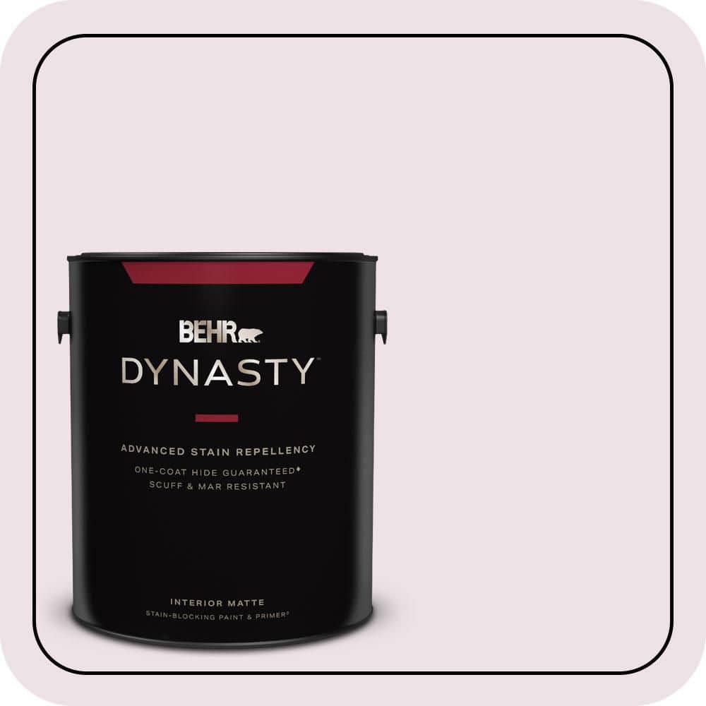 BEHR DYNASTY 1 gal. #670C-2 Petal Dust Matte Interior Stain-Blocking Paint & Primer