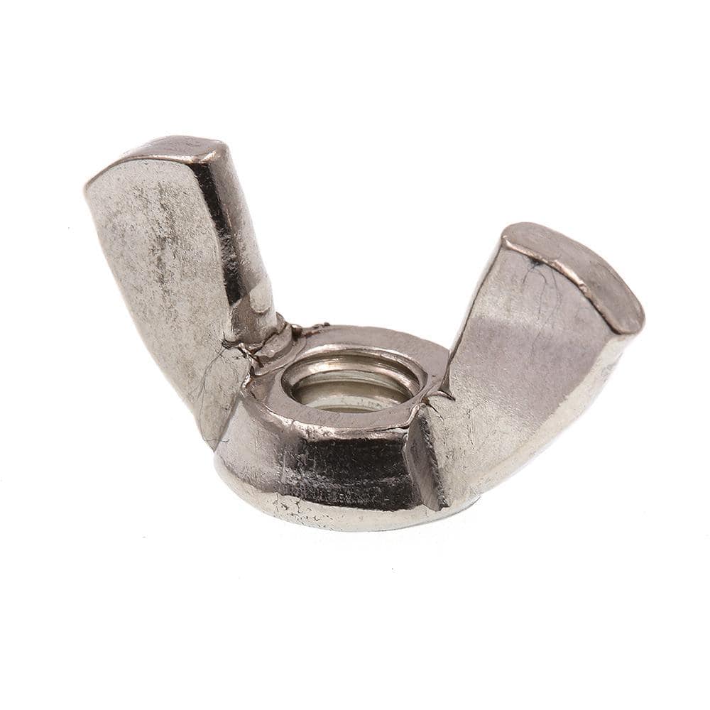 Prime-Line 1/4 in.-20 Grade 18-8 Stainless Steel Wing Nuts Cold-Forged (25-Pack)