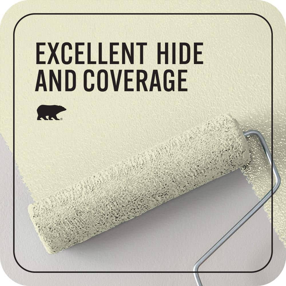BEHR PREMIUM PLUS 1 qt. #M340-2 Floating Lily Flat EcoMix Plant-Based Interior Paint & Primer (2)