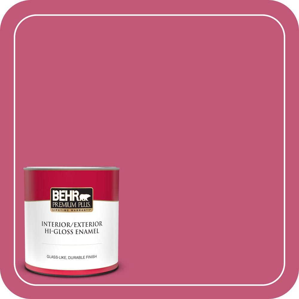 BEHR PREMIUM PLUS 1 qt. #T16-02 Pagoda Hi-Gloss Enamel Interior/Exterior Paint & Primer
