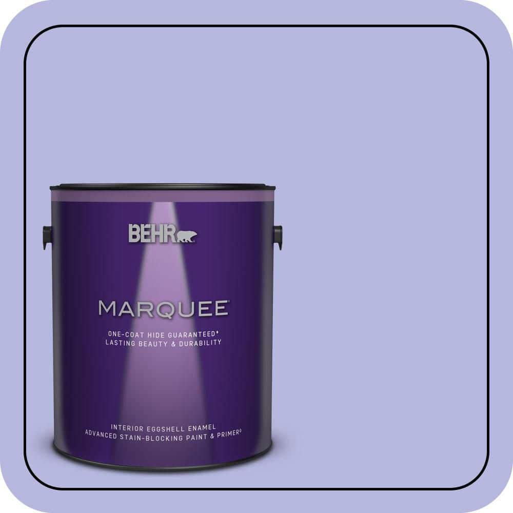 BEHR MARQUEE 1 gal. #P550-3 Lavender Cloud Eggshell Enamel Interior Paint & Primer