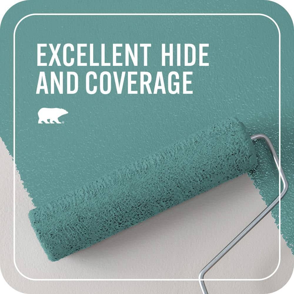 BEHR PREMIUM PLUS #MQ6-06 Semi-Precious Flat Interior/Exterior Paint & Primer Color Sample (4)