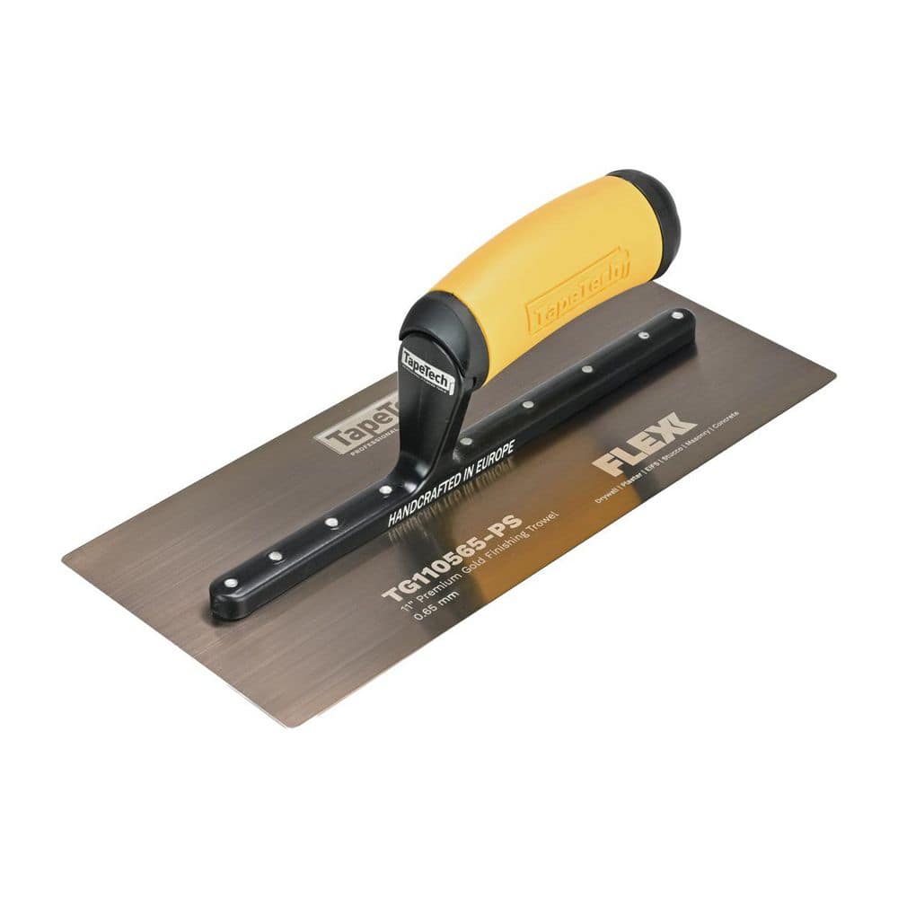 TapeTech 11" x 5" Gold Stainless Steel Finishing Trowel