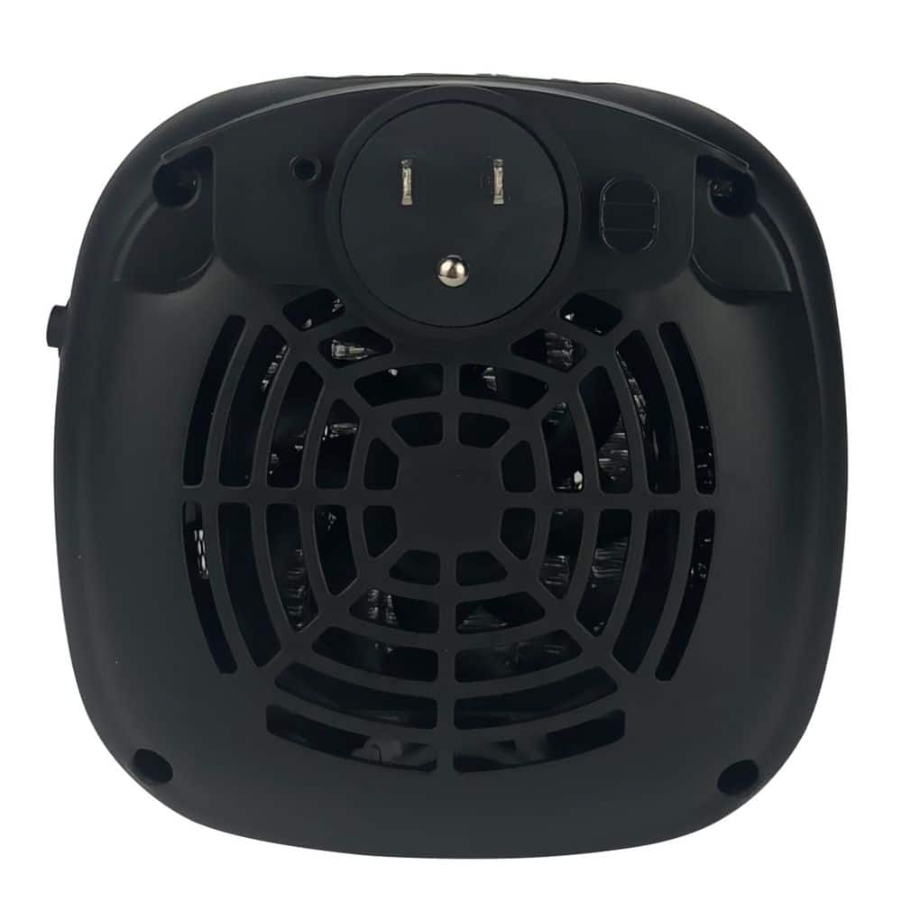 GOOD HOUSEKEEPING 750-Watt 5 in. Plugin Wall Mount Ceramic Electric Spaceheater Adjustable Thermostat Timer and Overheat Safety Protection (3)