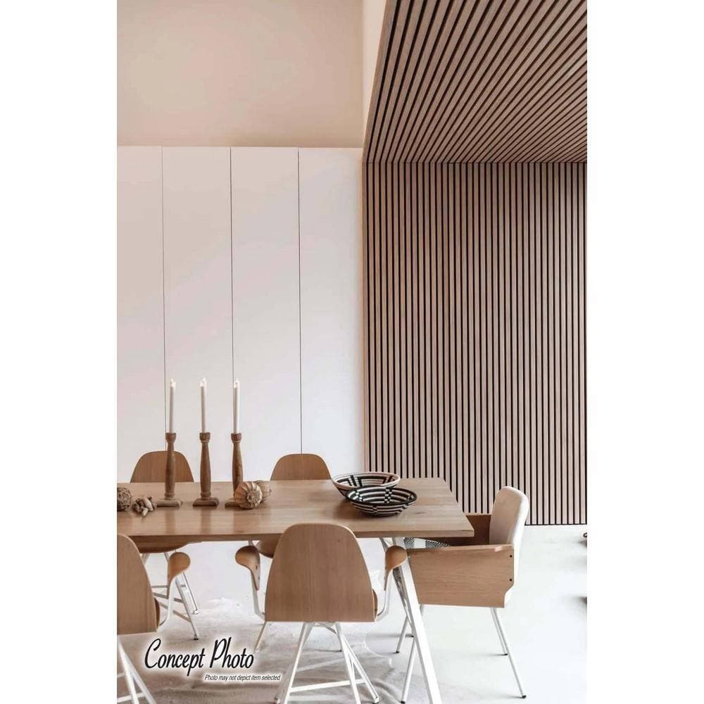 American Pro Decor 1-1/8 in. W. x 4 ft. x 9 ft. Wall Cladding Walnut Interlocking Composite Decorative Wall 6-Piece (36.12 Sq. Ft./Pack) (3)