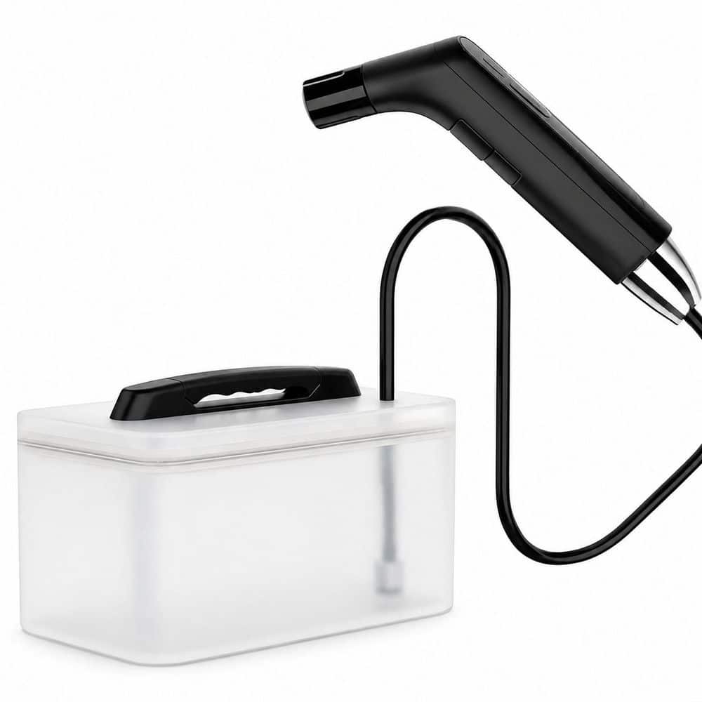 Anqtovp Electric Bidet Attachment with Portable Handheld Sprayer and 2.3L Water Container for Toilet Hygiene Cleaning