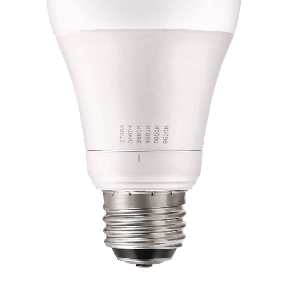 EcoSmart 40/60/100-Watt Equivalent 3-Way A19 Non-Dimmable LED Light Bulb Selectable Color Temperature (2-Pack) (4)
